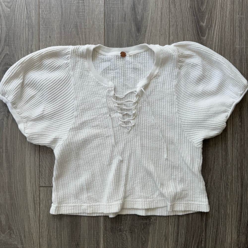 Free People Lace Up Top